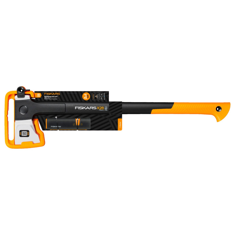 Fiskars Univerzální sekera X-series X28 (M) + ostřič nožů a seker Xsharp