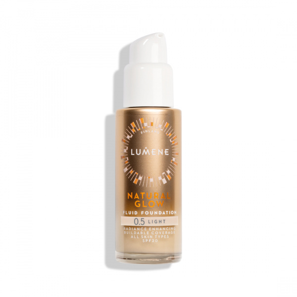 Lumene Natural Glow rozjasňující make-up pro přirozený vzhled SPF 20 odstín 0.5 Light 30 ml