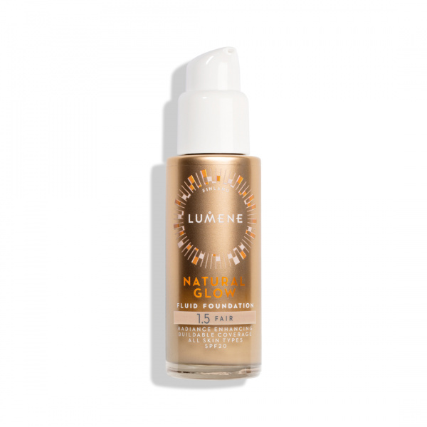 Lumene Natural Glow rozjasňující make-up pro přirozený vzhled SPF 20 odstín 1.5 Fair 30 ml