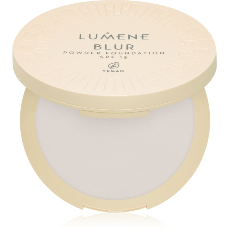 Lumene Blur kompaktní pudr a make-up 2 v 1 SPF 15 odstín No. 0 10 g
