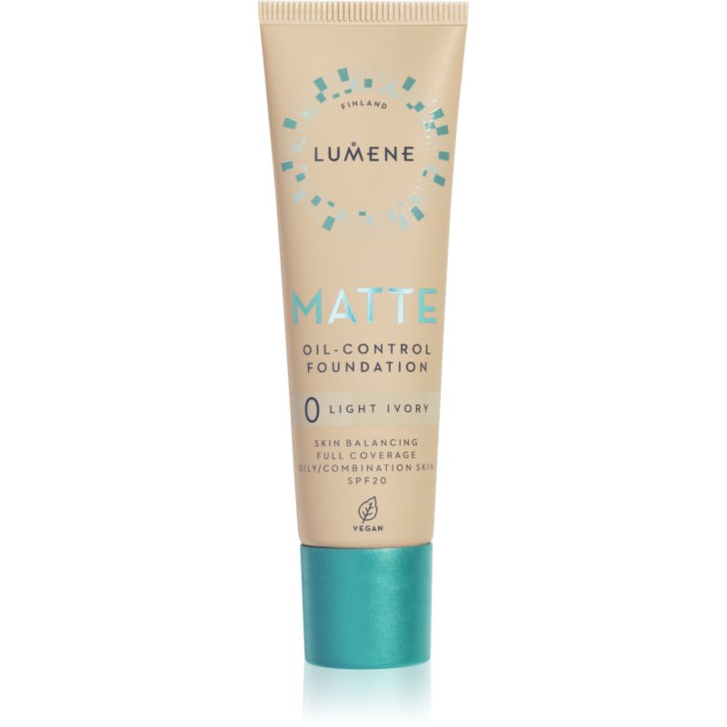 Lumene Matte Oil-Control matující make-up SPF 20 odstín 0 Light Ivory 30 ml