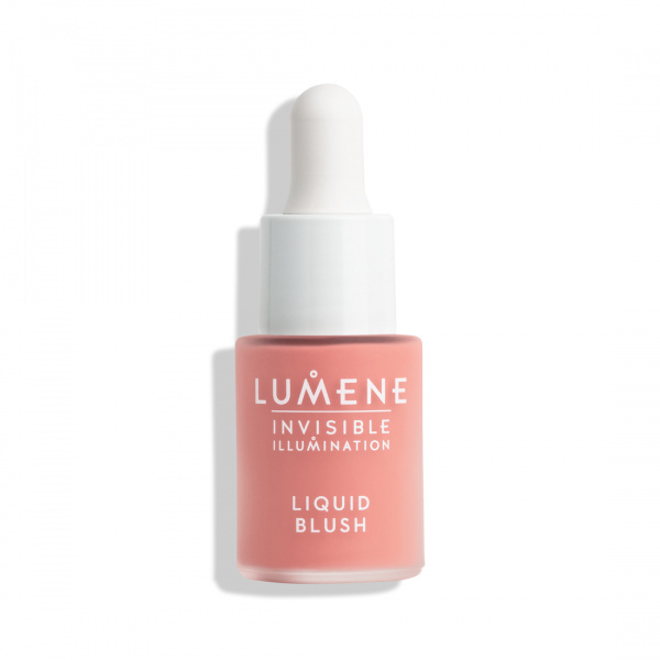 Lumene Invisible Illumination tekutá tvářenka pro rozjasnění pleti odstín Pink Blossom 15 ml