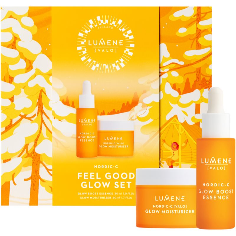 Lumene Nordic-C [VALO] Glow Reveal dárková sada pro rozjasnění pleti