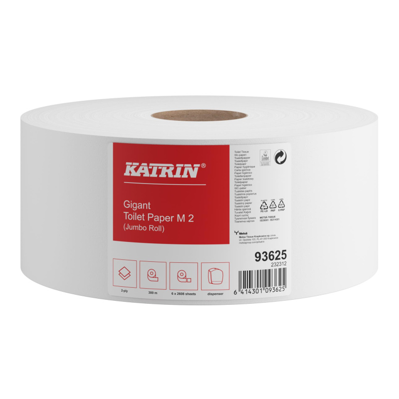 Toaletní  papír Katrin Gigant M2 - 2 vrstvý, 6 rolí