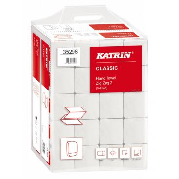 Papírové ručníky ZZ Katrin Classic - dvouvrstvé, bílá