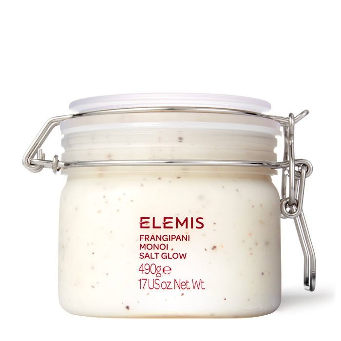 Elemis Body Exotics Frangipani Monoi Salt Glow minerální tělový peeling 490 g