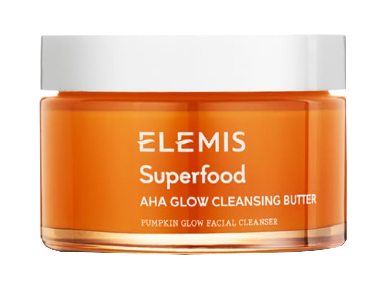 Elemis Superfood AHA Glow Cleansing Butter čisticí pleťová maska pro rozjasnění pleti 90 ml