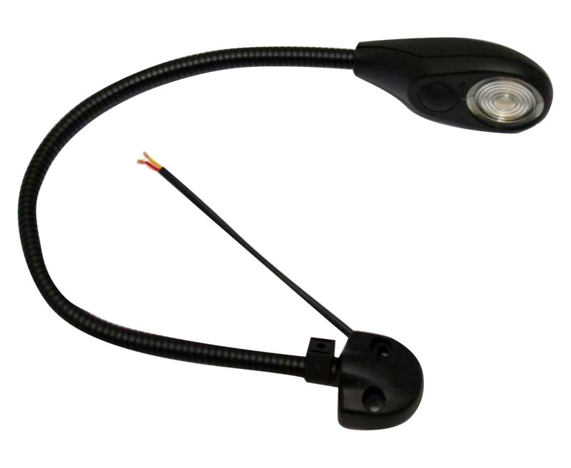 HELLA Světlo do kokpitu 12V 3W LED, rameno 400mm, černé, volné