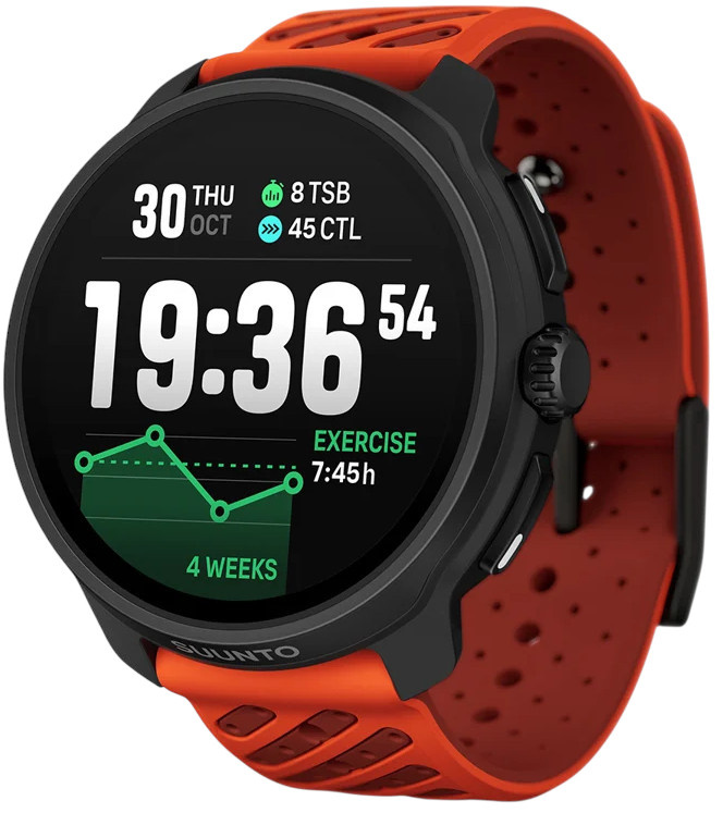 Suunto Race 2 chytré hodinky korálové Černá