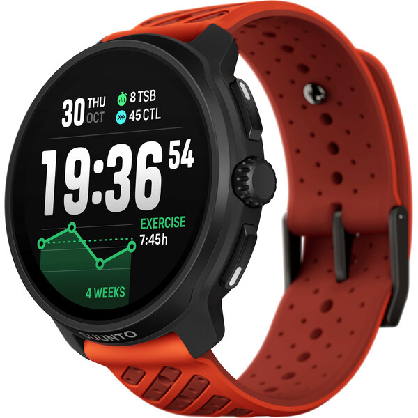 Suunto Race 2 chytré hodinky korálové Černá