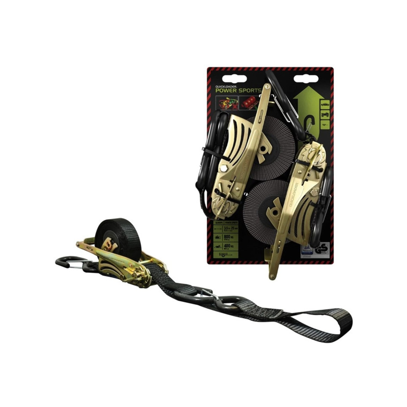Quickloader Samonavíjecí popruh Rectractable PowerSports 800kg, 3,5m x 25mm, 2ks