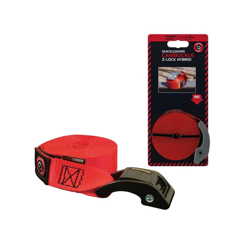 Quickloader Popruh se sponou +mag. Cambuckle Z-lock Hybrid 800kg, 4m x 25mm