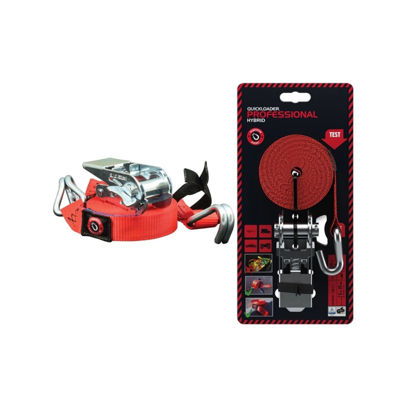 Quickloader Dvoudílný popruh s ráčnou +mag. Professional Hybrid 900kg, 5m x 25mm