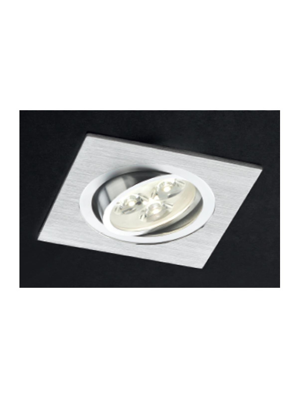 Smarter LED zapuštěné nastavitelné bodové Mt 116, š. 9,2cm Barva: Hliník