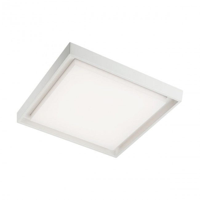 Redo Venkovní stropní svítidlo BEZEL - hranaté, d. 34cm Barva: Hnědá