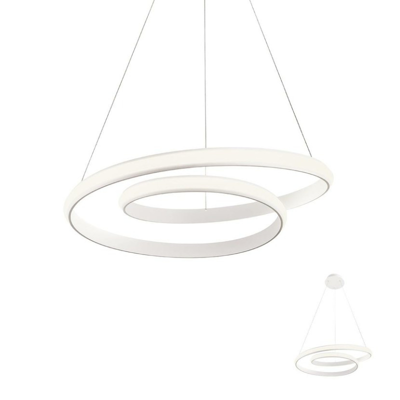 Redo Závěsné LED svítidlo Torsion ø 550 mm, 3000K Barva: Bílá