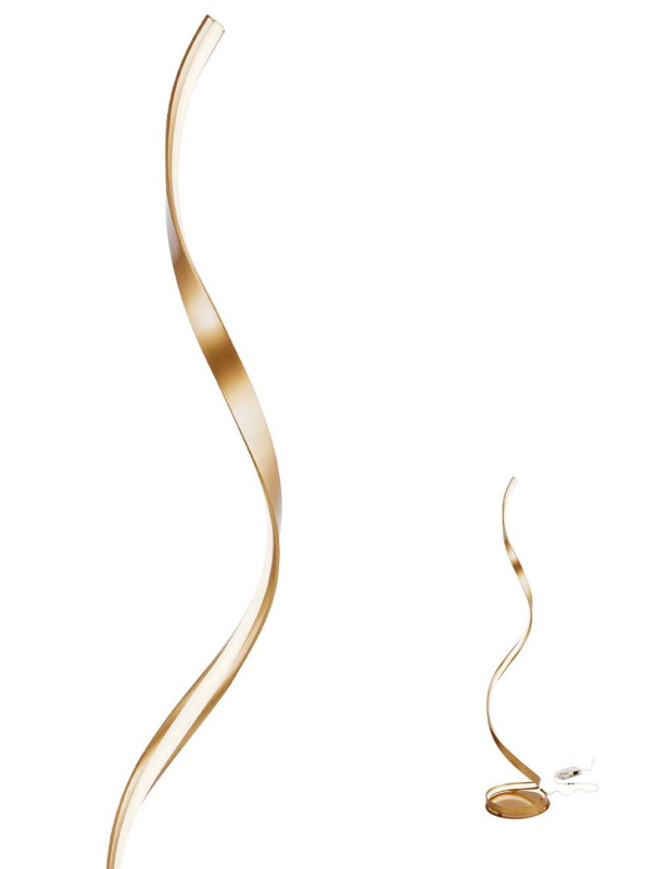 Redo Stojanová LED lampa Torsion, 4000K Barva: Bronz