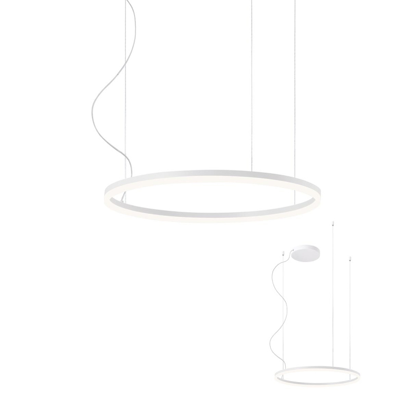 Redo Závěsné LED svítidlo ORBIT ø 60 cm, 4000K Barva: Bílá, Stmívání, řízení: TRIAC