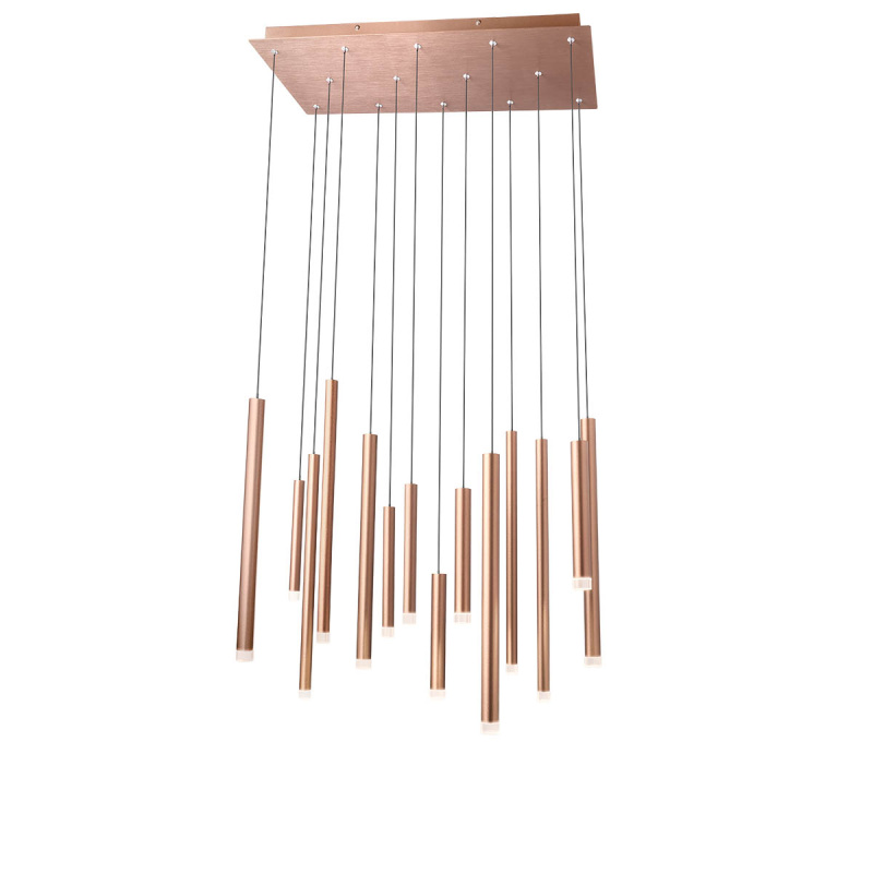 Redo Závěsné LED svítidlo MADISON, d. 70 cm Barva: Měděná