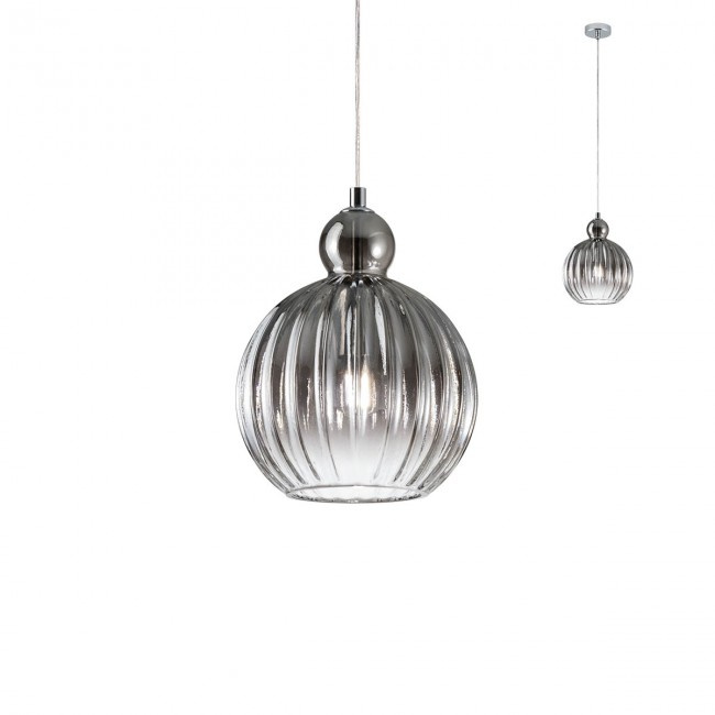Redo Závěsné svítidlo Plumen, ø20cm Barva: Kouřová