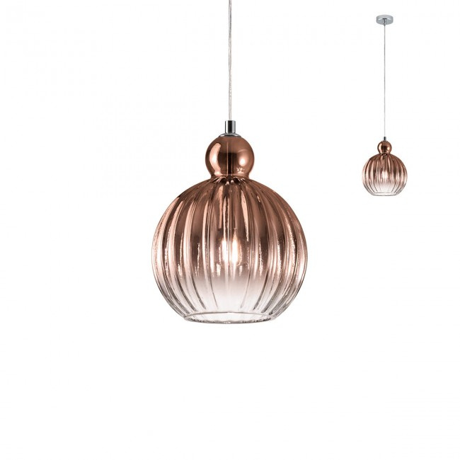 Redo Závěsné svítidlo Plumen, ø20cm Barva: Měděná