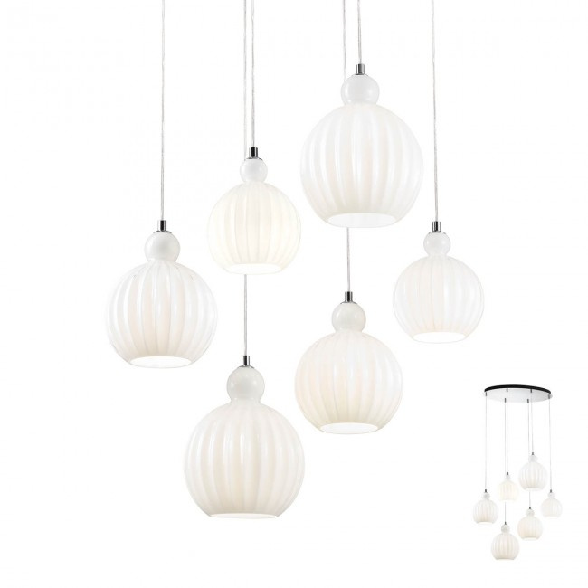 Redo Závěsné svítidlo Plumen 6 Barva: Bílá