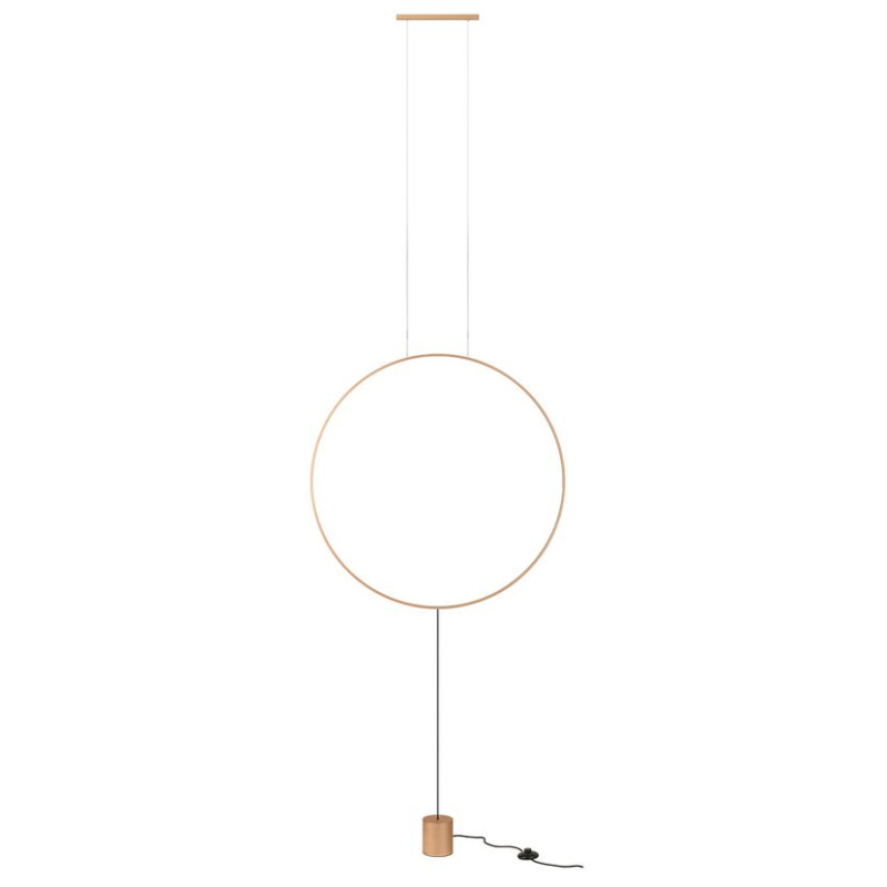 Redo Závěsná nebo stojací LED lampa Slick, ø 815 mm Barva: Zlatá