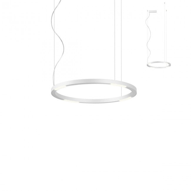 Redo Závěsné LED svítidlo Union, ø60cm Barva: Bílá