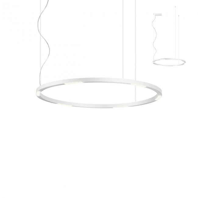 Redo Závěsné LED svítidlo Union, ø90cm Barva: Zlatá