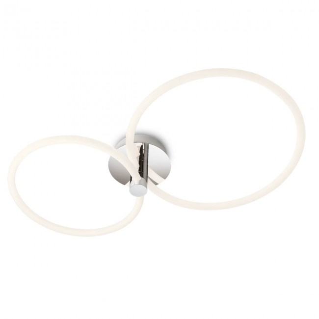 Redo Stropní LED svítidlo Spell, 2 kruhy, ø86cm Barva: lesklý chrom