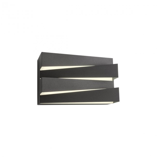 Redo Nástěnné LED svítidlo Zigo, 20cm x 12,3cm Barva: Černá