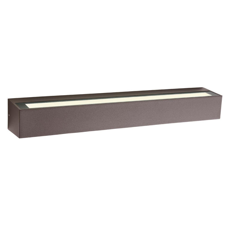 Redo Nástěnné LED svítidlo AROOS, d. 50 cm, IP65, 30W Barva: Rezavá - hnědá