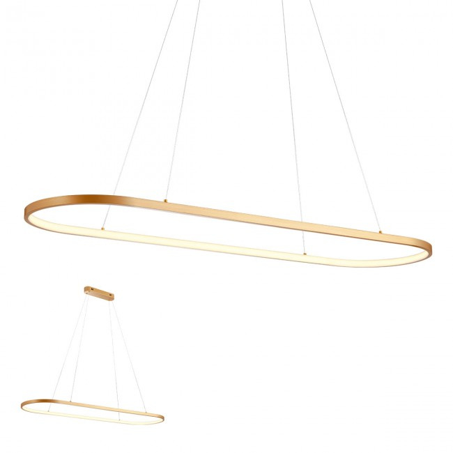 Redo Závěsné LED svítidlo Lap, ø 1204mm Barva: Bronzová