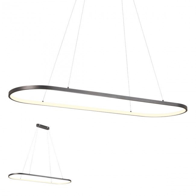 Redo Závěsné LED svítidlo Lap, ø 1204mm Barva: písková černá