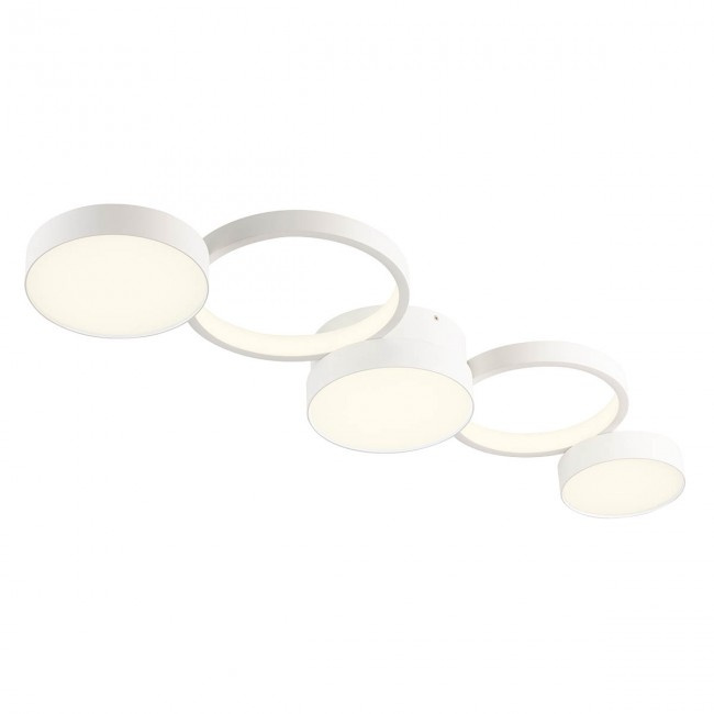 Redo Stropní LED svítidlo Cronos, 5 kruhů Barva: Bílá