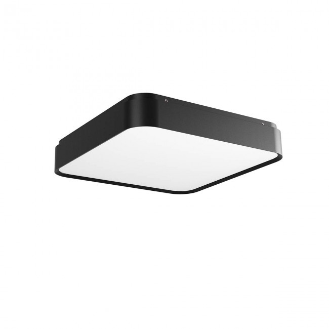Redo Stropní LED svítidlo Yomo hranaté, ø39,6cm Barva: Černá