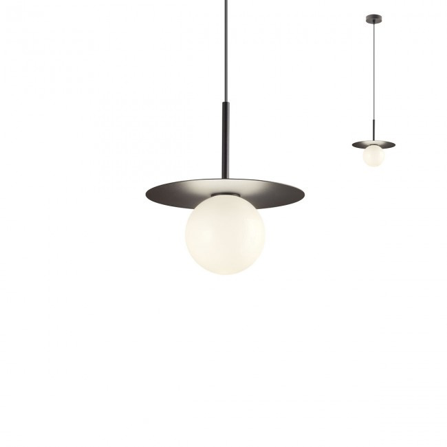 Redo Závěsná lampa Plato, ø10cm Barva: Černá