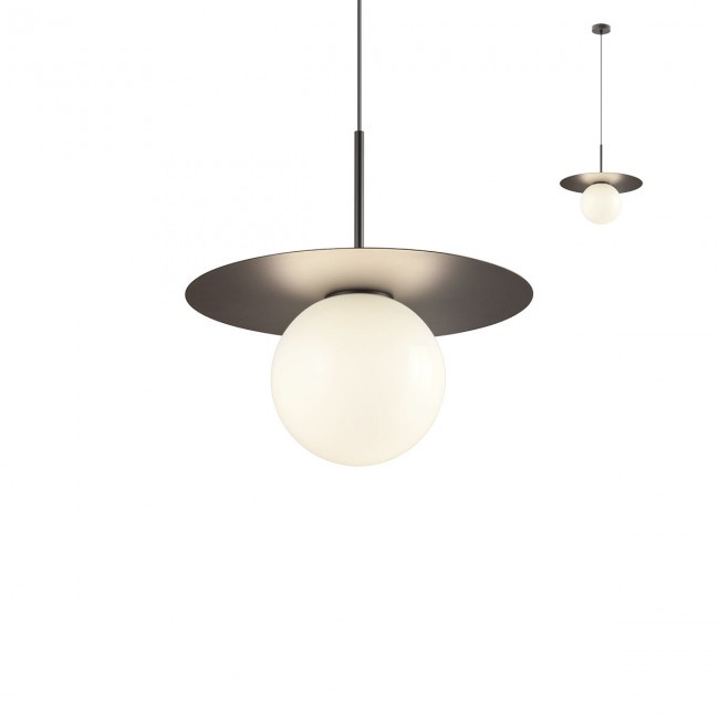 Redo Závěsná lampa Plato, ø20cm Barva: Černá