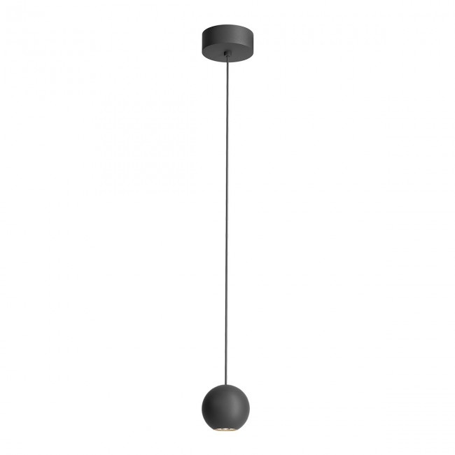 Redo Závěsné LED svítidlo Obo ø 7cm Barva: Černá