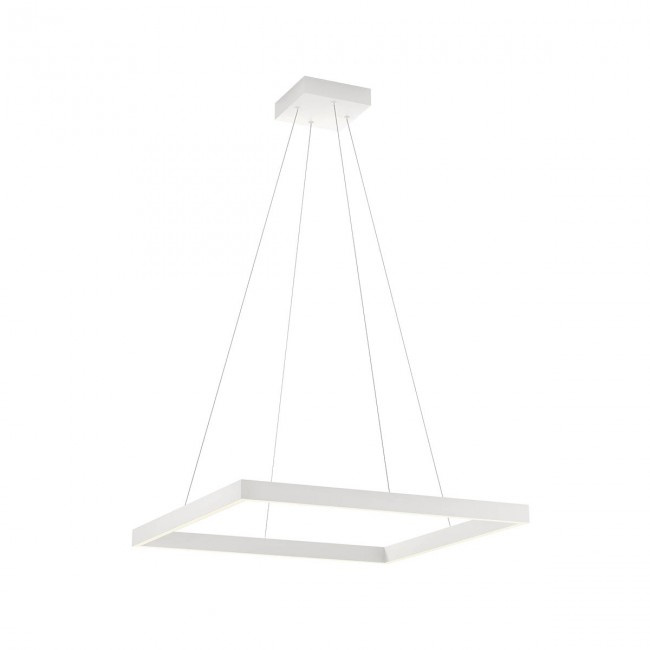 Redo Závěsné LED svítidlo Febe - hranaté, ø60cm Barva: Bílá, Chromatičnost: 3000K
