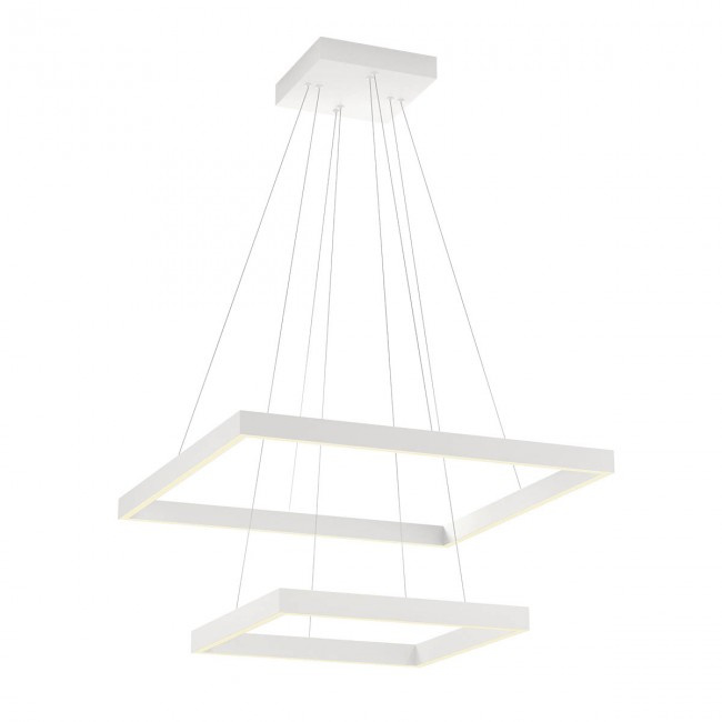 Redo Závěsné LED svítidlo Febe - 2 čtverce, ø60cm/ø40cm Barva: Bílá, Chromatičnost: 4000K
