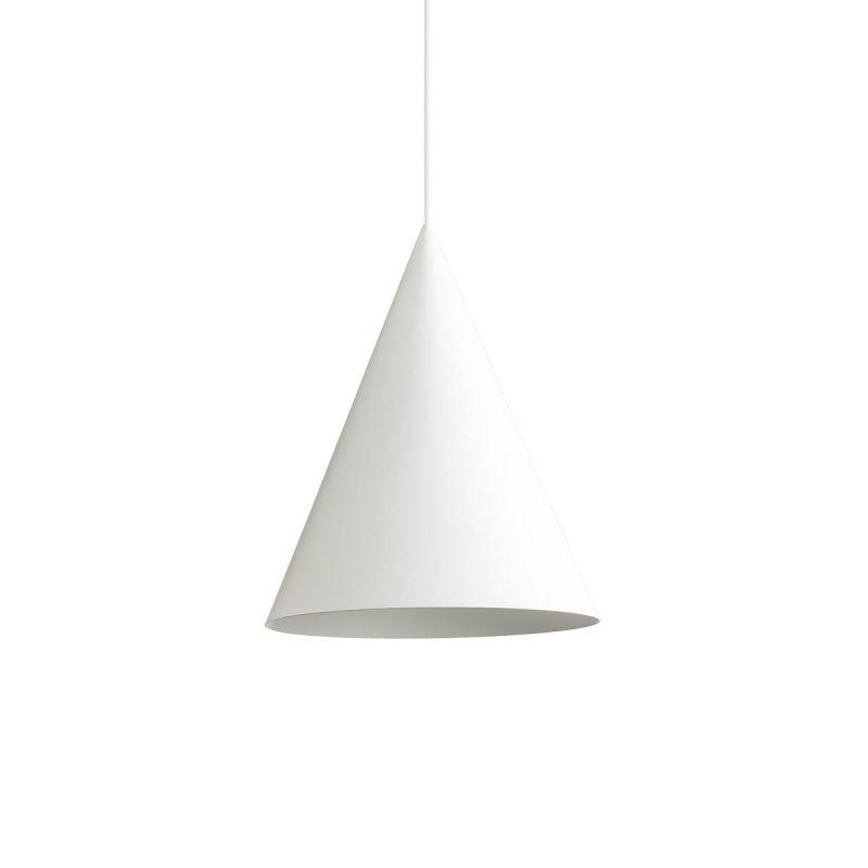 Redo Minimalistické závěsné svítidlo KONOS, ø35cm Barva: Bílá