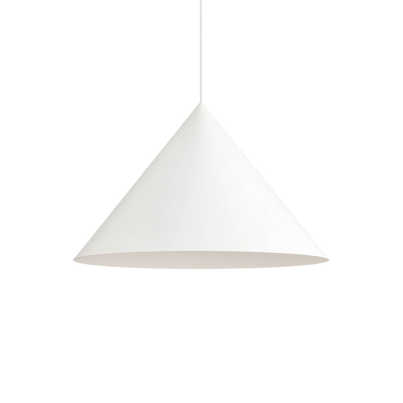 Redo Minimalistické závěsné svítidlo KONOS, ø55cm Barva: Bílá