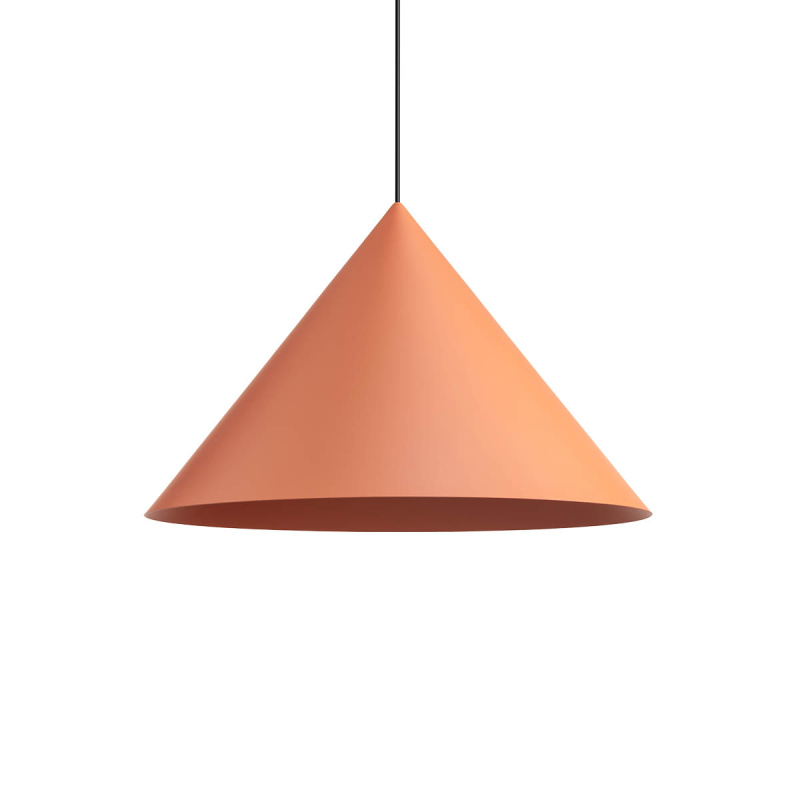 Redo Minimalistické závěsné svítidlo KONOS, ø55cm Barva: Kaštanová