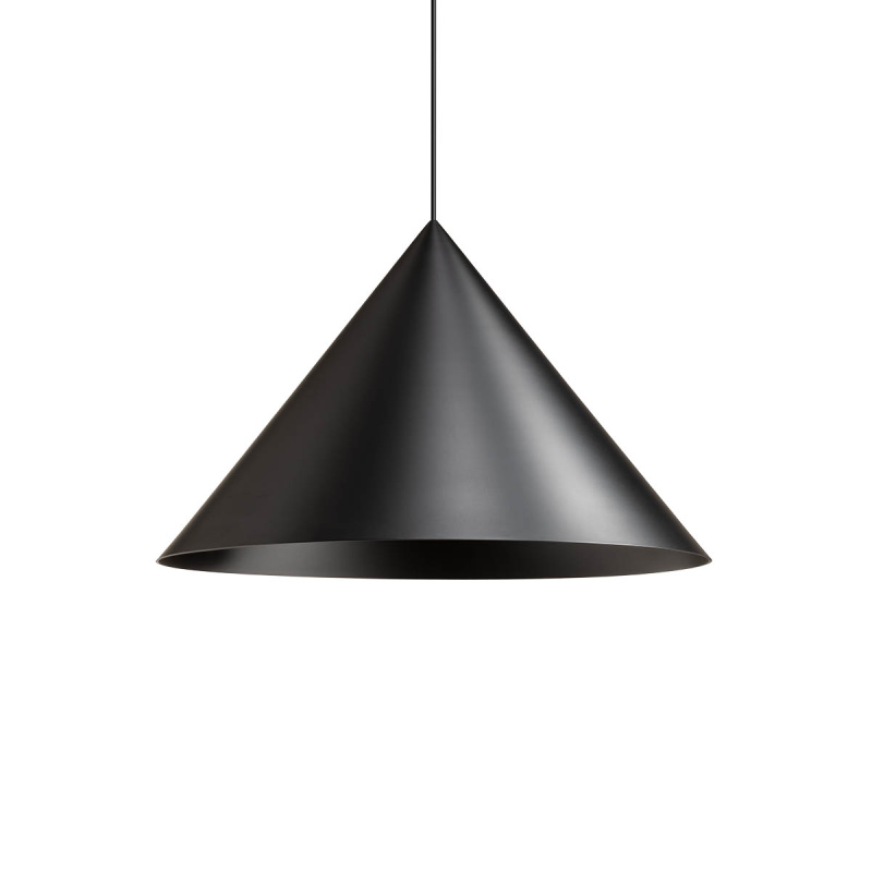 Redo Minimalistické závěsné svítidlo KONOS, ø55cm Barva: Černá