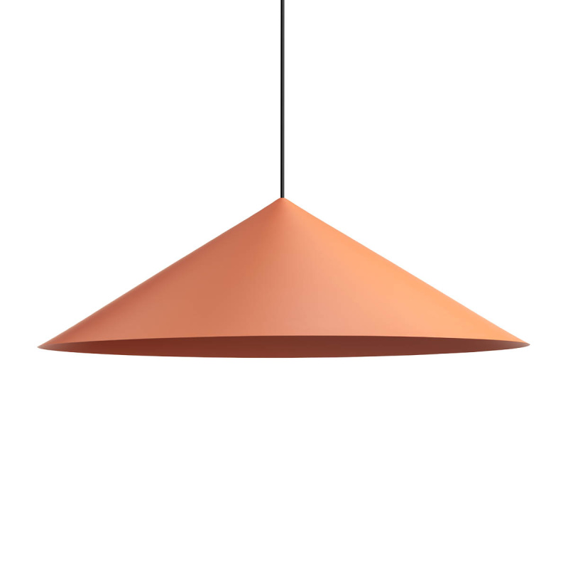 Redo Minimalistické závěsné svítidlo KONOS, ø75cm Barva: Kaštanová