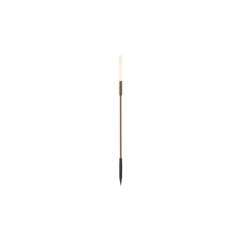 Redo LED venkovní zapichovací svítidlo TORCH, 74cm Barva: Hnědá