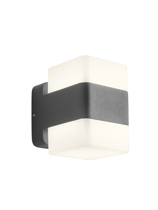 Smarter LED venkovní nástěnné svítidlo Tok, v.11,6cm Barva: Tmavě šedá