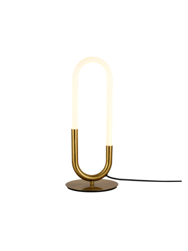Smarter LED stolní lampa Latium, ø18cm Barva: Mosaz