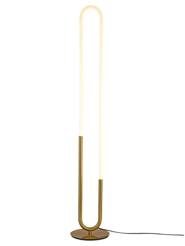 Smarter LED stojací lampa Latium, ø23cm Barva: Mosaz